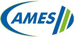 ames white logo